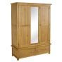 Wardrobe - WOKINGHAM 3 Door Wardrobe Oak 149cm