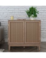 Bordeaux Wooden Framed 2 Door Small Sideboard - Oak