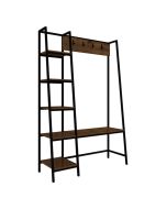 Ealing Black Metal 3 In 1 Coat Hangers. Large - Vintage Pine