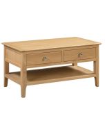 Cotswold 2 Drawers Coffee Table - Oak