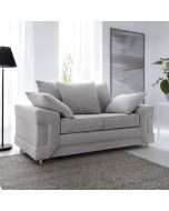 Prime Fabric 2 Seater Sofa - Light Grey