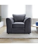 Chic Velvet Armchair - Dark Grey