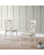 Provence Dining Chair - Grey With Ivory Seatpad