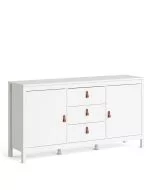 Barcelona Sideboard 2 doors + 3 drawers in White - White