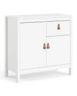 Barcelona Sideboard 2 doors + 1 drawer in White - White