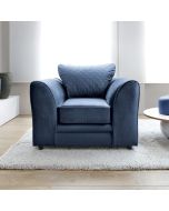 Chic Velvet Armchair - Dark Blue
