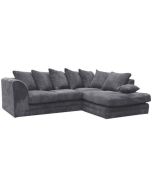 Desmond Jumbo Cord Corner Sofa - Grey and Other Colours