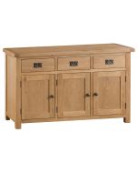 Classic 3 Door Sideboard - Medium Oak Finish