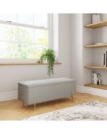 Mystica Ottoman Storage Bench Grey