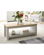 Lancaster Coffee Table With Shelf Grey
