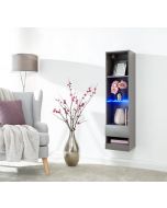 Galicia Tall Shelf Unit With Led Grey