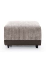 Linacre Footstool - Brown and Beige