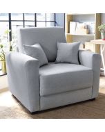 Alexander Velvet Single Sofabed - Light Grey