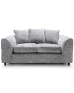 Gilliver Crushed Chenille 2 Seater Sofa - Light Grey