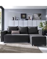 Milton Corner Sofabed - Right Arm Black