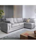 Romeo Corner Sofa - Right Arm Light Grey