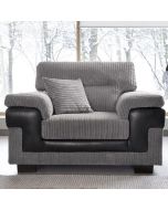 Nathaniel Armchair - Black and Grey