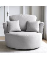 Charmaine Swivel Chair - Light Grey