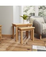 Herman Nest Of 2 Tables - Rustic Oak