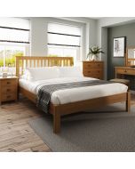 Cardano 5FT Kingsize Bed Frame - Rustic Oak