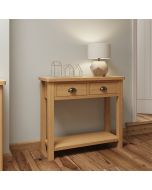 Herman Console Table - Rustic Oak