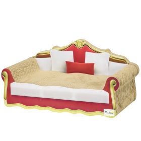 Cat Cardboard Scratcher Lounge Sofa Bed with Catnip