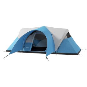 Jones 3000mm Waterproof Camping Tent for 5-6 Man Family Tent - Blue