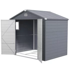Jones 8 x 6ft Garden Shed with Foundation Kit - Grey