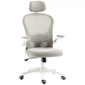 Preston Multi-Adjustable Office Chair with Lumbar Support Headrest - Grey