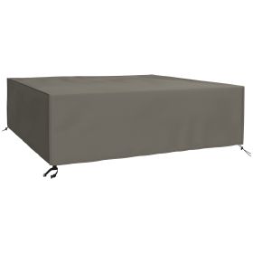 Large Square Patio Garden Furniture Set Cover 600D Oxford Waterproof, 230 x 230 x 70cm, Grey