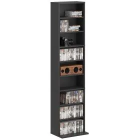 HERON 260 Narrow CD Storage Unit - Black