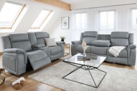 Jackson Electric Recliner 3 and 2 Sofa Set Set - Grey
