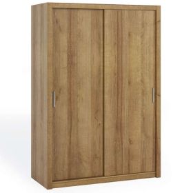 Sliding Wardrobe - BOLOGNA 2 Door Wardrobe Oak 150cm