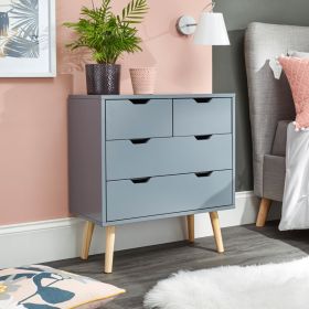 NORTHBAY Grey Chest of Drawers - Medium-sized, 4 Drawers