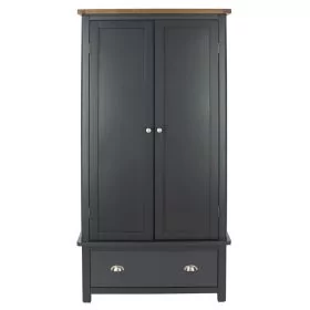 Wardrobe - DIEGO 2 Door Wardrobe Blue 90cm