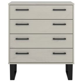 TEWKESBURY Grey Chest of Drawers - Medium-sized, 4 Drawers