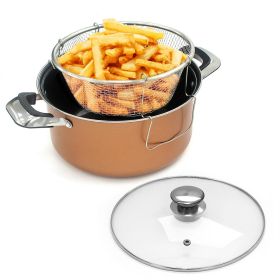 24cm Deep Non Stick Stockpot - Ceramic