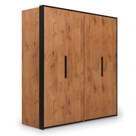 Wardrobe - LAREDO 2 Door Wardrobe Lancelot Oak 204cm