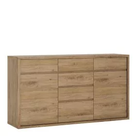 SHAWINIGAN Oak Finish Chest of Drawers - Extra Large-sized, 6 Drawers