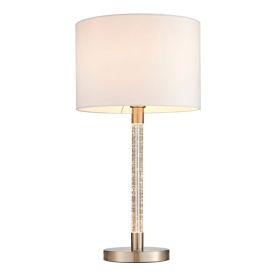 Rexburg Table Lamp - Contemporary Satin Chrome Finish