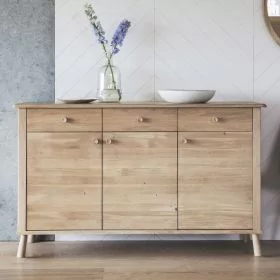 Truro 3 Door 3 Drawer Sideboard - Oak