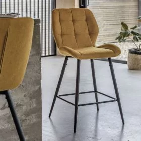 Glasgow set of 2 Stool - Saffron