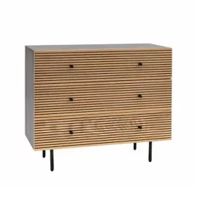 HYTHE Black Chest of Drawers - Medium-sized, 3 Drawers