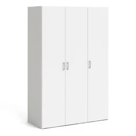 Wardrobe - SUFFOLK 3 Door Wardrobe White 115.8cm