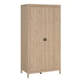 Wardrobe - BURNLEY 2 Doors Wardrobe Jackson Hickory Oak 102cm