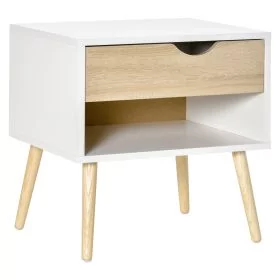 Bedside Table - ISLIN Nightstand Oak 39cm