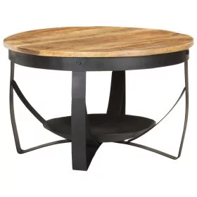 Coffee Table Ã˜68x43 cm Rough Mango Wood