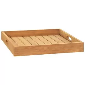 Serving Tray 50x50 cm Solid Teak Wood