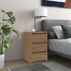 Bedside Table - NAPOLI Nightstand Sonoma Oak 40cm