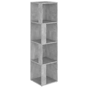 Corner Cabinet Concrete Grey 33x33x132 cm Engineered Wood